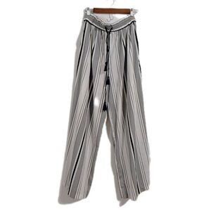 Zara Tarafaluc‎ silky, striped Palazo pants women’s small ￼